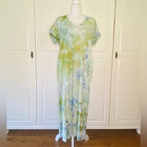 Ice-Dyed T-Shirt Dress